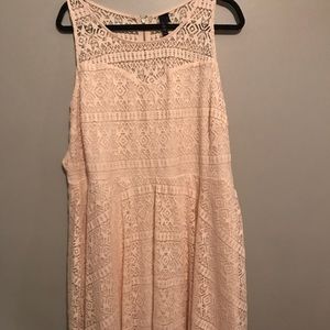Cream lace dress